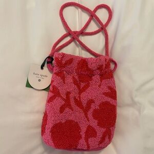 Kate Spade x Target pink beaded bucket bag